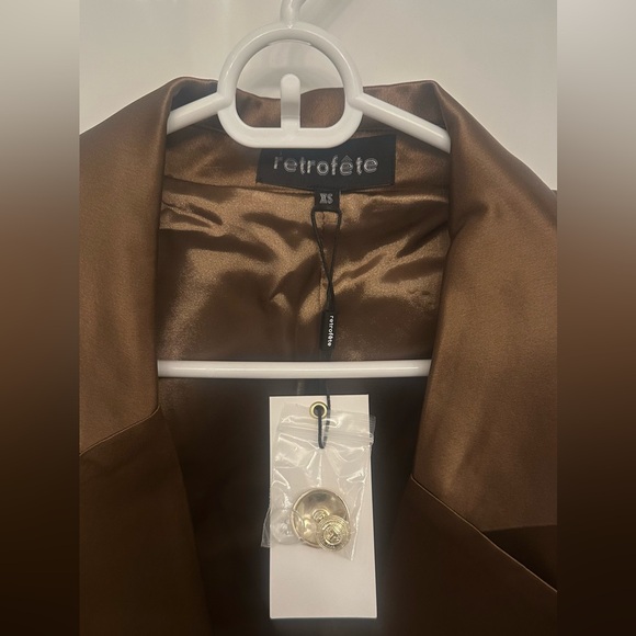 Retrofete Saige Blazer in Cognac in XS - Picture 8 of 10